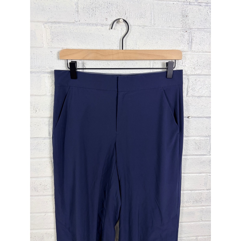 Athleta Tribeca Crop Pants Womens 4 Navy Blue Stretch Travel Athleisure - Picture 3 of 14